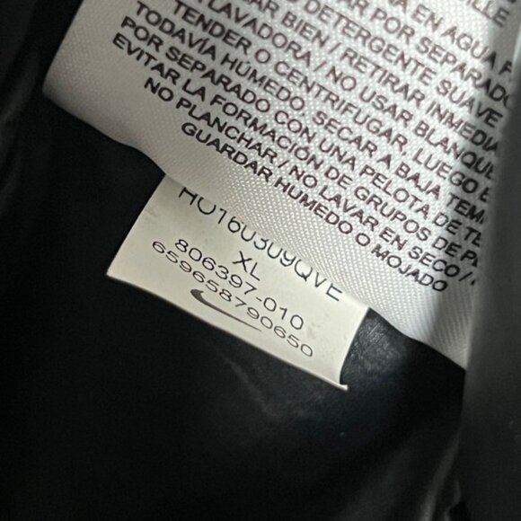 Nike Tech Aeroloft Cape Jacket Black Down Filled Puffer 806397 Women's Size XL - Picture 7 of 7